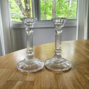 Vintage Mikasa Crystal Candle Holders